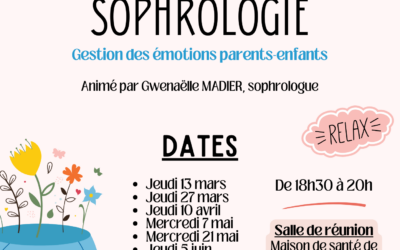 Ateliers Sophrologie – Ouvert à tous