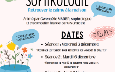 Ateliers Sophrologie – Ouvert à tous les parents